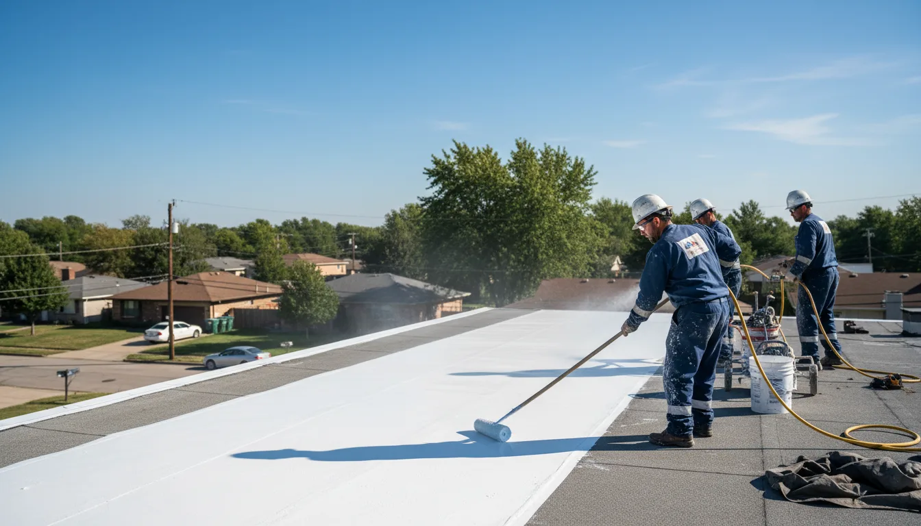 Commercial roof coating in Tidioute, PA near me